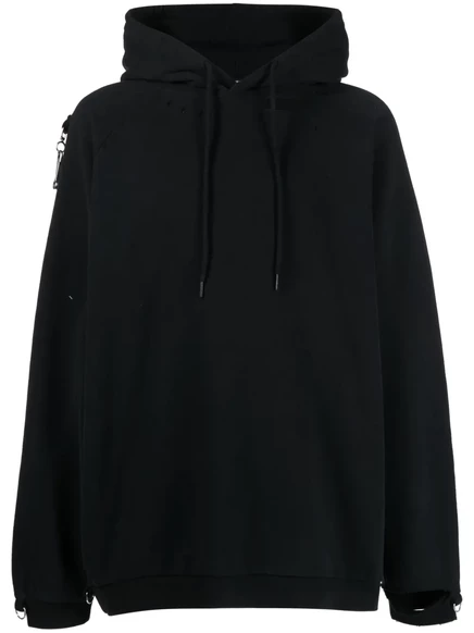 Хлопковая толстовка с принтом Raf Simons artwork black