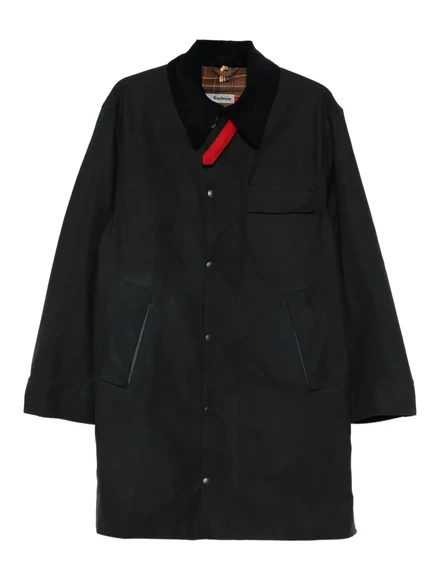 Пальто с вельветовым воротником Barbour x Paul Smith blue