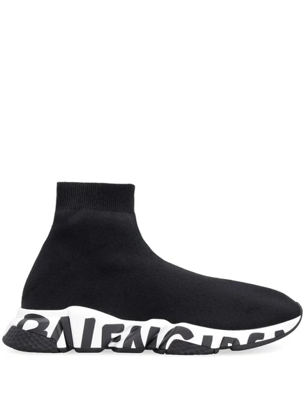 Кроссовки Balenciaga Speed на шнуровке black