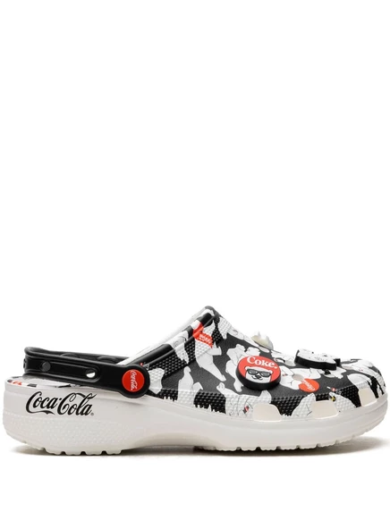 Классические тапочки-сабо Crocs x Coca Cola Classic white