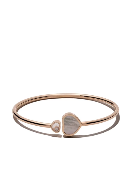 Браслет Chopard Happy Hearts 18kt с бриллиантом, розовый