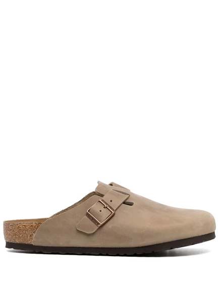 Мужские сабо Birkenstock Boston из вощеной кожи, коричневые