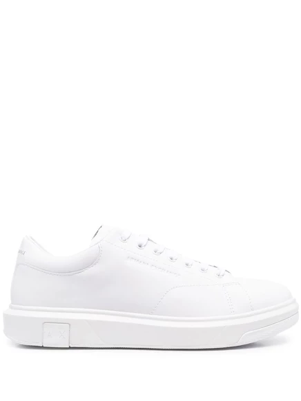 Кожаные кроссовки Armani Exchange с низким берцем white