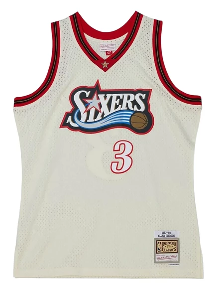 Мужская майка Mitchell & Ness 76ers 1997, молочная