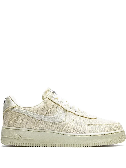 Унисекс кроссовки Nike x Stussy Air Force 1, кремовые