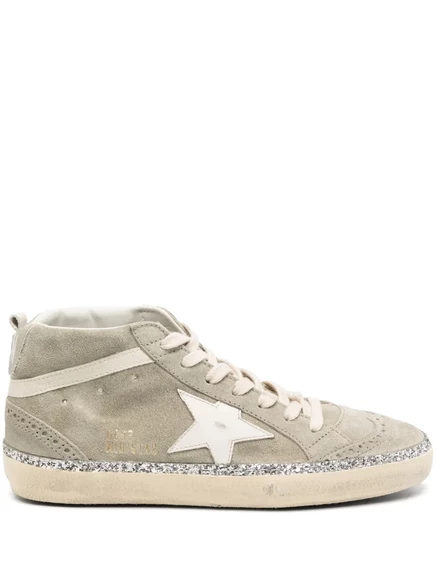 Звездные кроссовки Golden Goose mid baskets grey