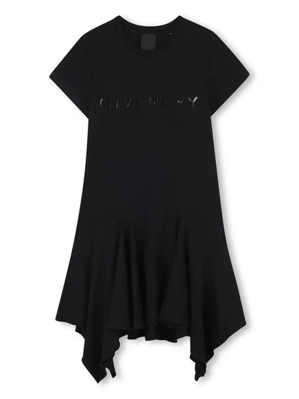 Платье для девочки Givenchy Kids хлопковое, черное