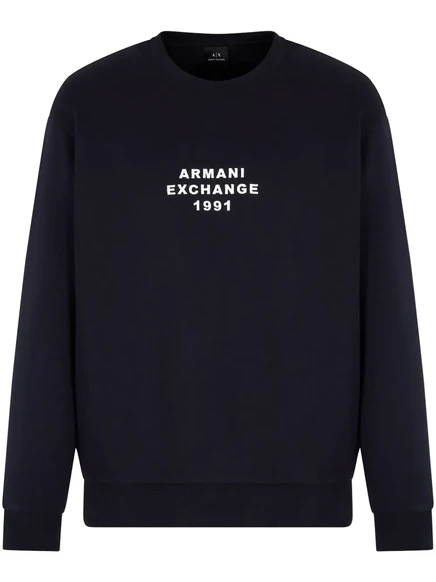 Мужской свитшот Armani Exchange с логотипом, синий