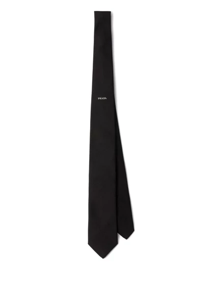 Шелковый галстук от Prada black