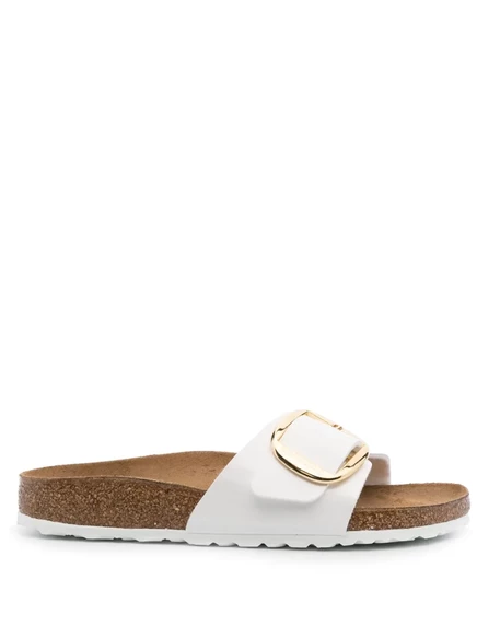 Женские сандалии Birkenstock Madrid с пряжкой, белые