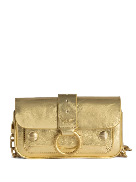 Женская мини-сумка Zadig & Voltaire Mini Kate, золотая