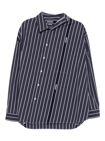 Мужская рубашка Jacquemus в полоску, синяя