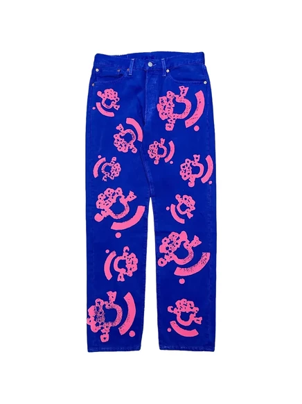 Мужские джинсы Levi’s 501 Denim Tears x Bstroy, синие
