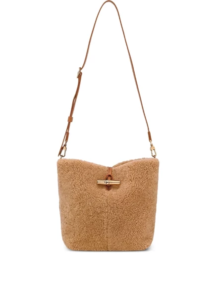 Сумка Longchamp Le Roseau маленькая, бежевая