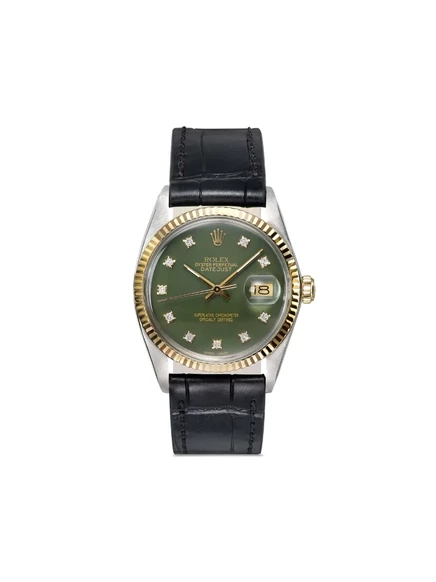 Женские часы Lizzie Mandler Datejust 36мм, зеленые