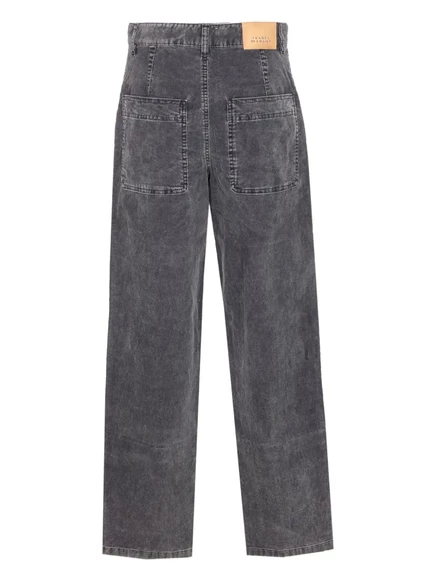 Женские брюки Marant Étoile Onyta, вельветовые, черные