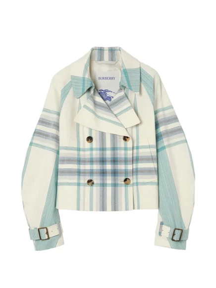 Женская куртка Burberry Ladybrook, клетка, нейтральная