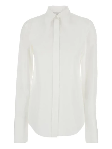 Сшитая на заказ рубашка с длинными рукавами Sportmax white