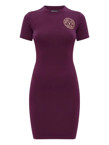 Женское мини-платье Versace Jeans Couture с логотипом, красное