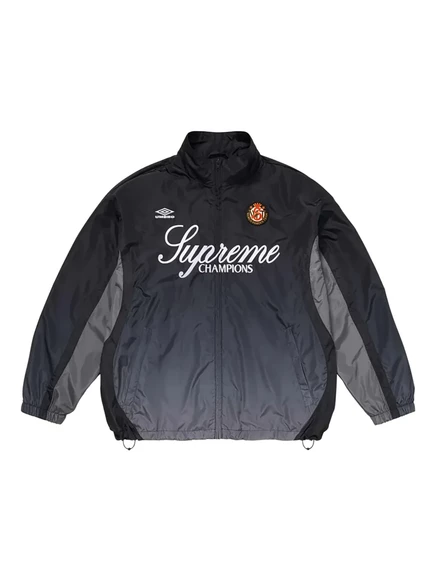 Мужская бомбер-куртка Supreme x Umbro градиент, черная