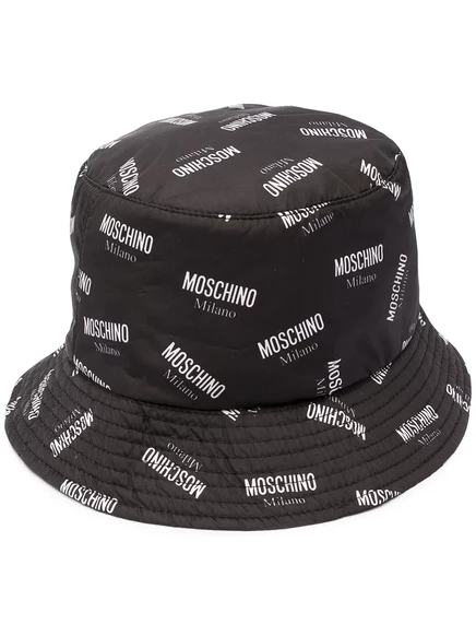 Женская панама Moschino с логотипом, черная