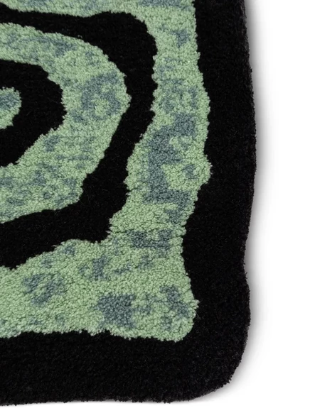 Ковер со спиральным рисунком Carhartt WIP Helix (75 см х 70 см) green