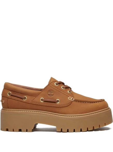 Женские дерби Timberland с тиснением логотипа, коричневые