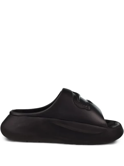 Мужские сандалии Lacoste Serve Slide 3.0 с логотипом черные
