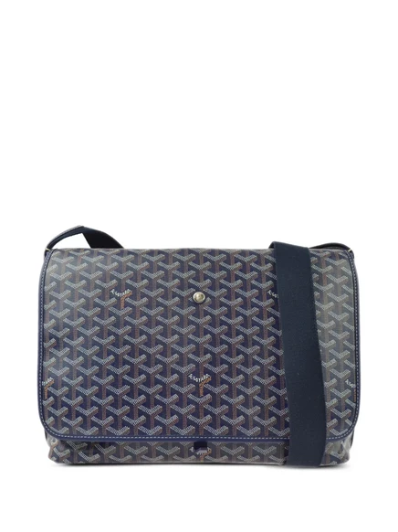 Сумка-мессенджер Capetien MM, бывшая в употреблении у Goyard в 1990-2000-х годах blue