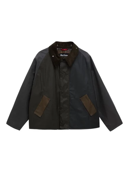 Куртка Barbour Patchwork Transport восковая, зеленая