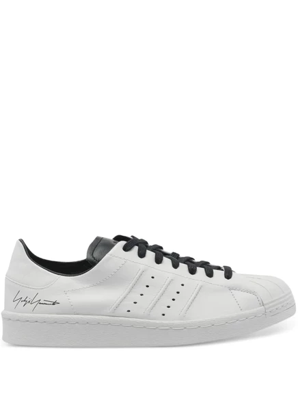 Кроссовки с перфорированным логотипом Y-3 Superstar white
