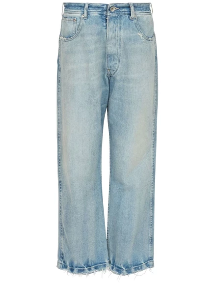 Мужские укороченные джинсы Maison Margiela из хлопка, синие