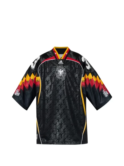 Мужская футболка Adidas Bringbacks Remixed Germany V‑образная, черная