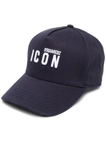 Шапочка с вышитым логотипом DSQUARED2 Icon blue