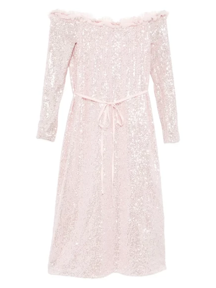 Женское коктейльное платье Needle & Thread Esme, розовое