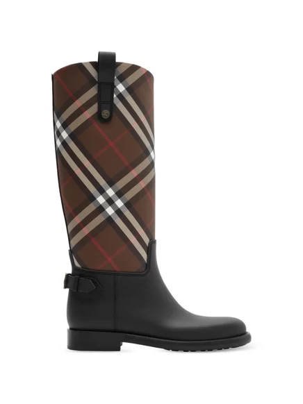 Женские сапоги Burberry Cavalier до колена, коричневые