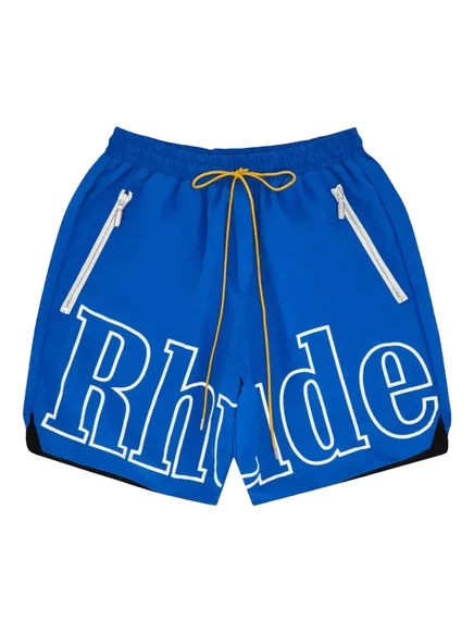 Мужские шорты для плавания RHUDE с логотипом, синие
