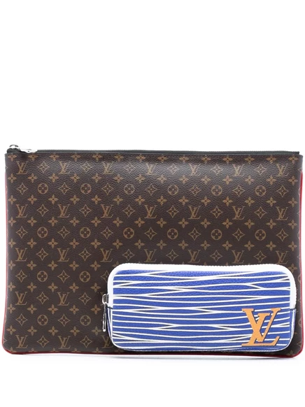 Клатч Louis Vuitton Pre-Owned Monogram A4, коричневый