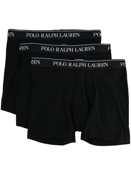 Мужские хлопковые боксеры Polo Ralph Lauren 3 шт., черные