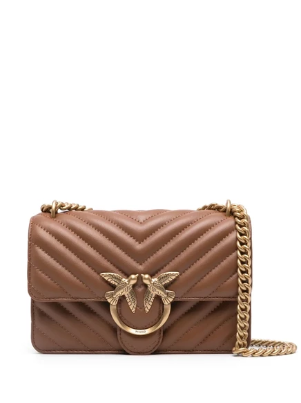Сумка PINKO mini Love на одно плечо brown