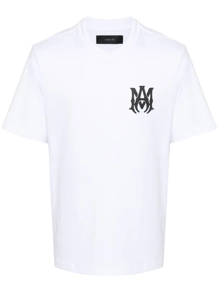 Футболка с рельефным логотипом AMIRI Ma Core white