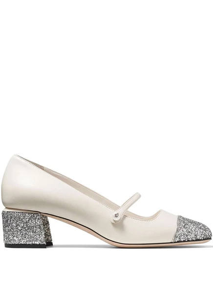 Женские туфли Jimmy Choo Elisa 45 мм, белые