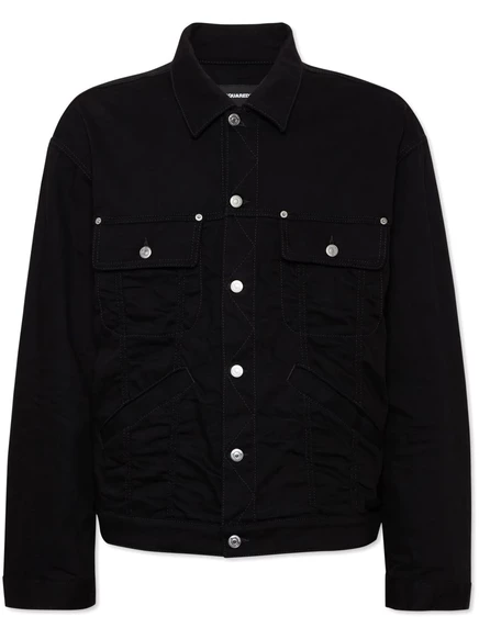 Мужская джинсовая куртка DSQUARED2, черная