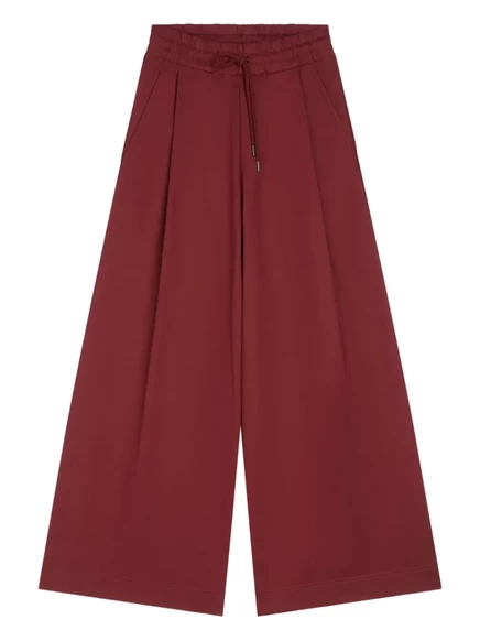 Спортивные брюки DRIES VAN NOTEN с плиссировкой и завязками red