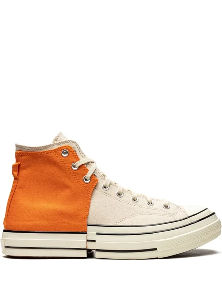 Унисекс кеды Converse Chuck 70 2-в-1, кремово-оранжевые