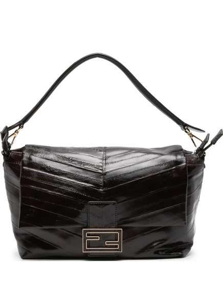 Сумка через плечо из багета FENDI Mama black
