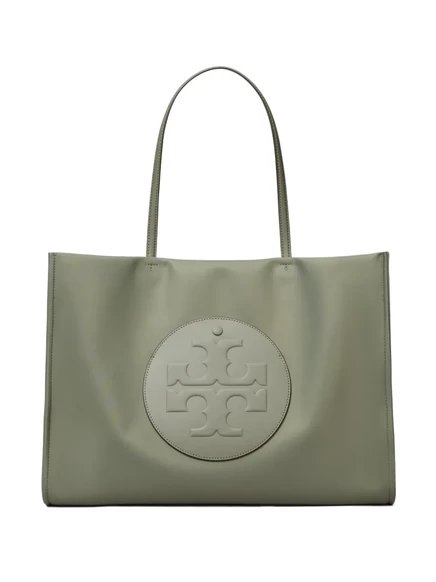 Сумка-тоут Tory Burch Ella с логотипом и нашивкой green