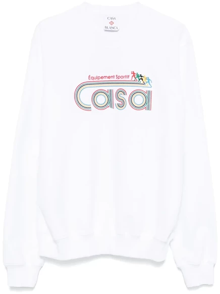 Толстовка с вышивкой Casablanca Equipment Sportif white