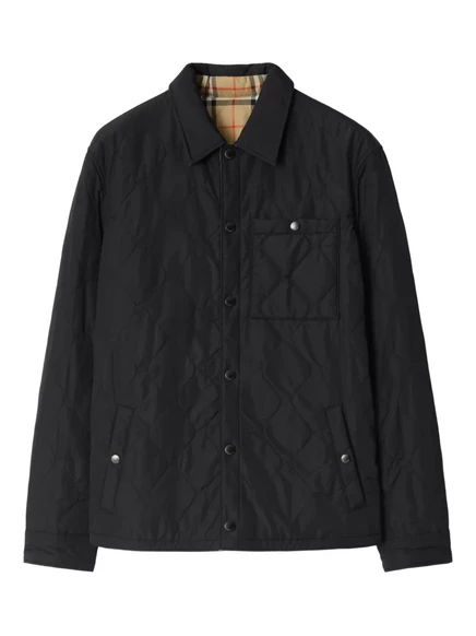 Мужской двусторонний пуховик Burberry, черный