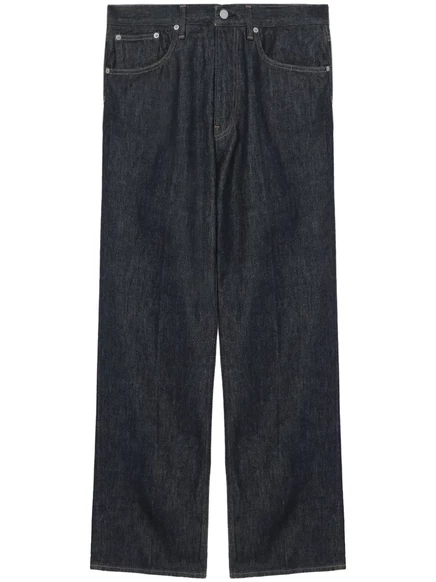 Джинсы с прямыми штанинами Auralee Hard Twist blue